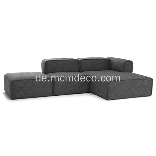 Quadra Carbon Grey Rechtes Anbausofa